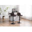 Swivel Bar Stools Modern Faux Leather Upholstered Counter Stools for Kitchen Island, Adjustable Height Stools with Footrest for Home Bar-1925932795