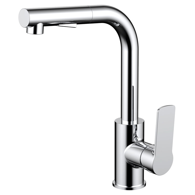 Daweier Pull Out Kitchen Faucet, Chrome