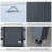 Abrie Round Steel Propane Smokeless Fire Pit Table with Lid