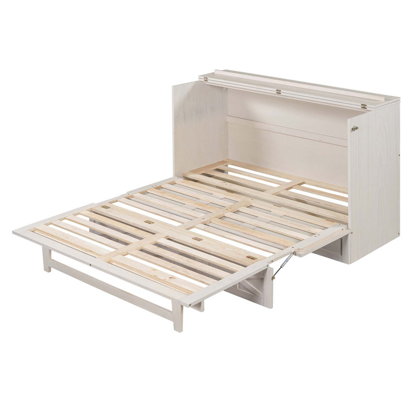 Lit avec rangement Barnie Murphy, Grand, Blanc