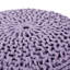 Pouf rond en coton Bordeaux