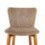 Tabouret de bar d'extérieur Lymington, bois de teck avec osier brun clair, ensemble de 2-674871348