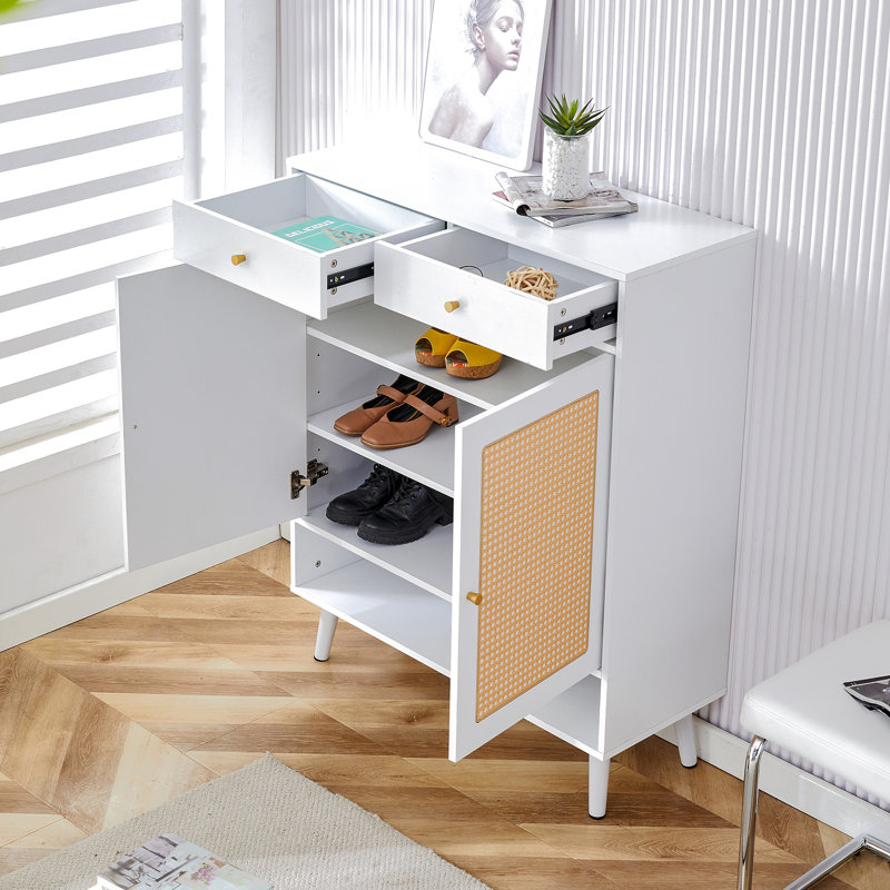 Armoire de rangement moderne et minimaliste, Blanc