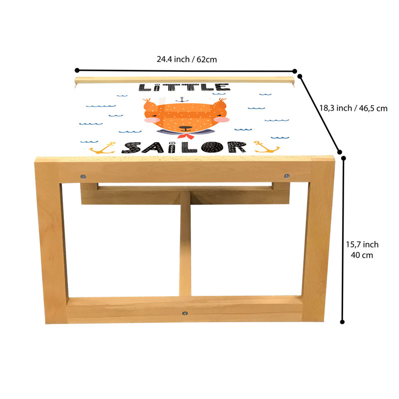 Jakeil Sled Coffee Table, 62cm H x 46cm W x 40cm D