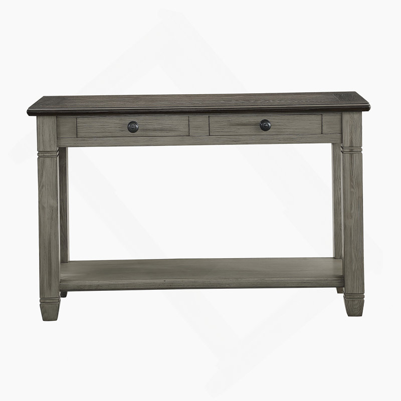 Table basse et canapé gris 1 pièce avec 2 tiroirs