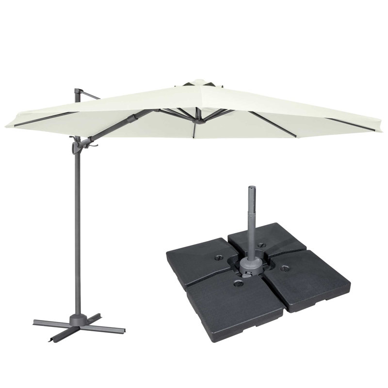Brierra 300cm Cantilever Parasol, Cream