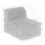 Canapé modulaire à siège simple - chenille, sans assemblage (supplémentaire)-898115603