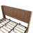 Lift Storage Bed Frame With Grooved Wooden Platform - No Box Spring Needed, Ultra Quiet & Anti-Squeak Design