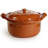 Ancient Cookware, Mexican Clay Lidded Cazuela Pot, Jumbo, Terracotta, 12 Quarts