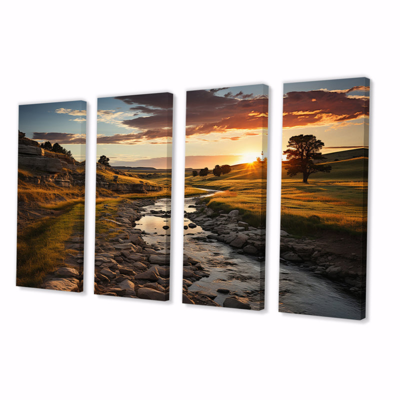 Sur toile, reproduction de 4 pièces