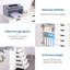 64.8cm H x 78.23cm W 1 Printer Stand with Wheels-894520710