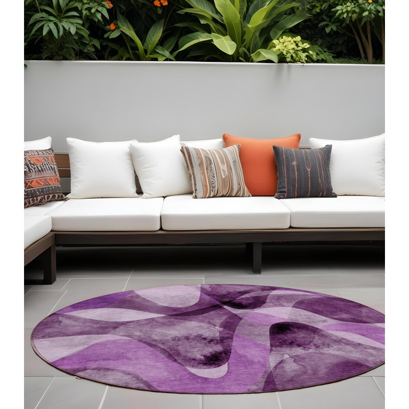 Tapis d'intérieur rond 8 po