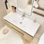 Meuble-lavabo simple 47,24 po avec plateau en résine Peadar-1070016885