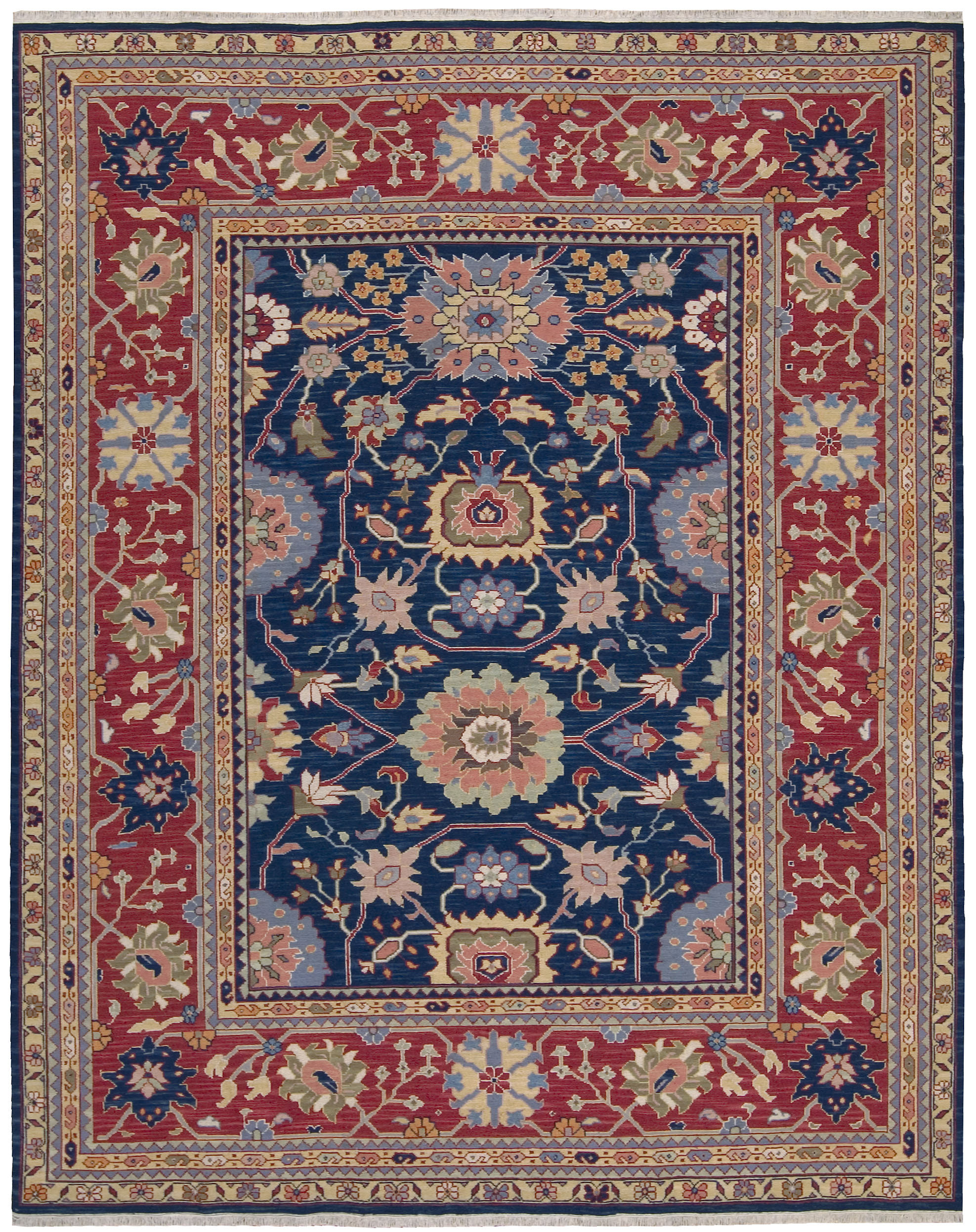 Bungalow Rose Baar Navy Rug | Wayfair