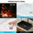 24"X16" Black Ceramic Rectangular Vessel Bathroom Sink