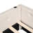 Upholstered Beige Bed With And 2 Drawer Storage Solutions For An Elegant Bedroom Port Shelves Organization-14438693