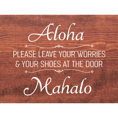 Aloha - Veuillez laisser vos soucis et vos chaussures à la porte - Mahalo (maison de campagne)