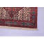 Tapis à main one-of-kind noué la beige/rouge 3 pi 4 po x 5 pi 2 po