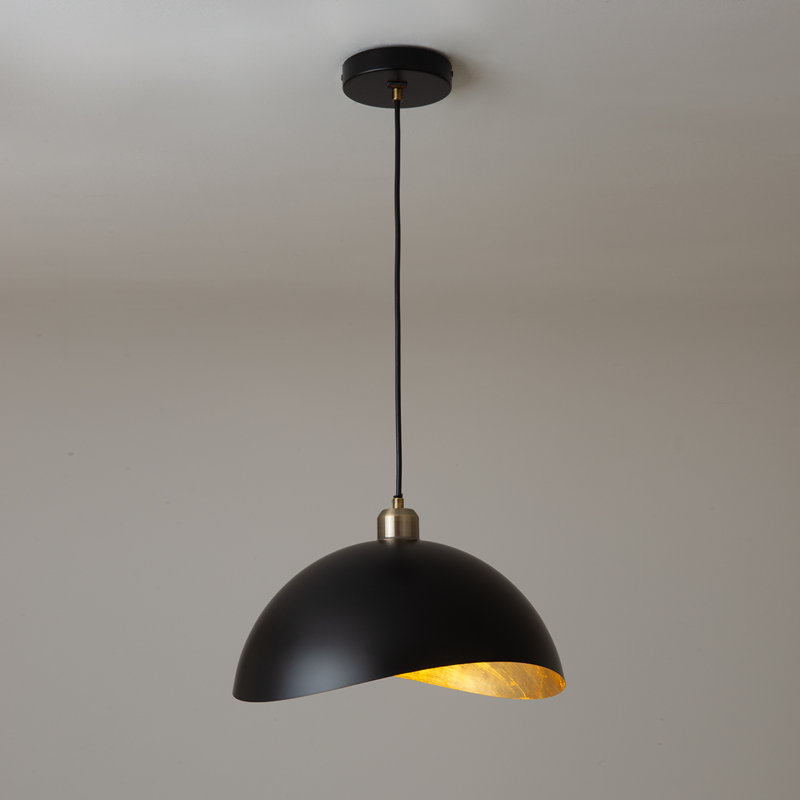 Luna Bella Pendant Light Large - Matte Black, Weathered Brass, Large