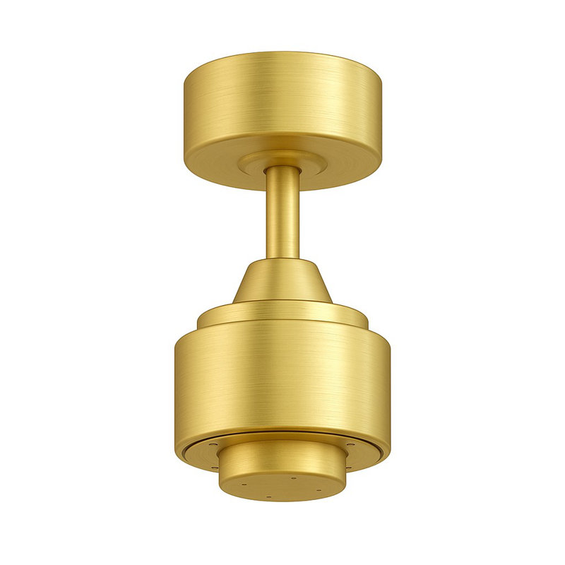TriAire Custom Indoor/Outdoor Ceiling Fan DC Motor - Brushed Satin Brass, Brushed Satin Brass