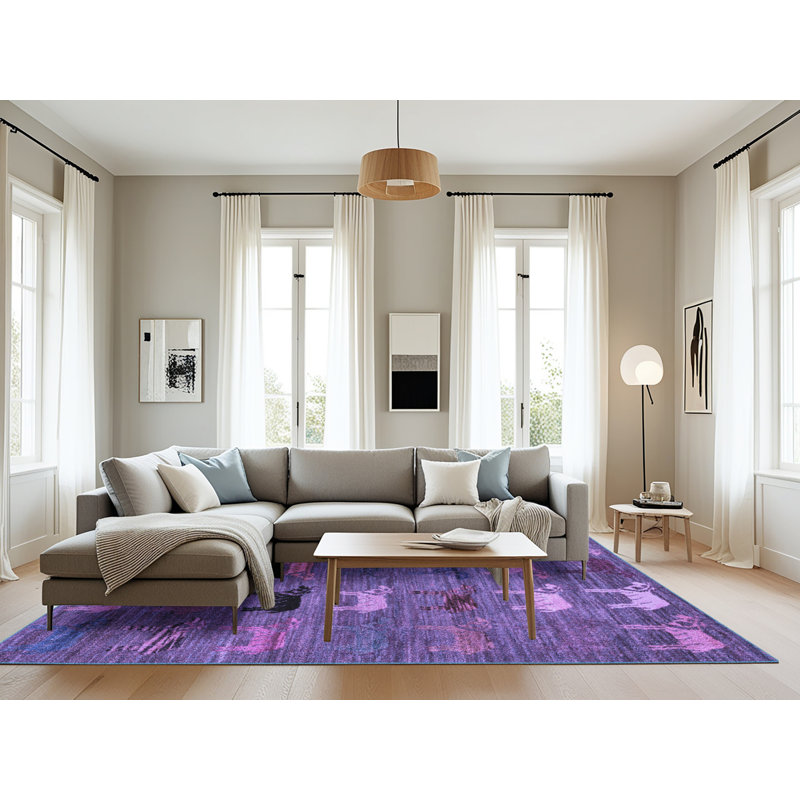 Tapis bleu Amitie, Rectangle 8 pi x 10 pi