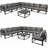 8 - Person Patio Conversation Set with Cushions