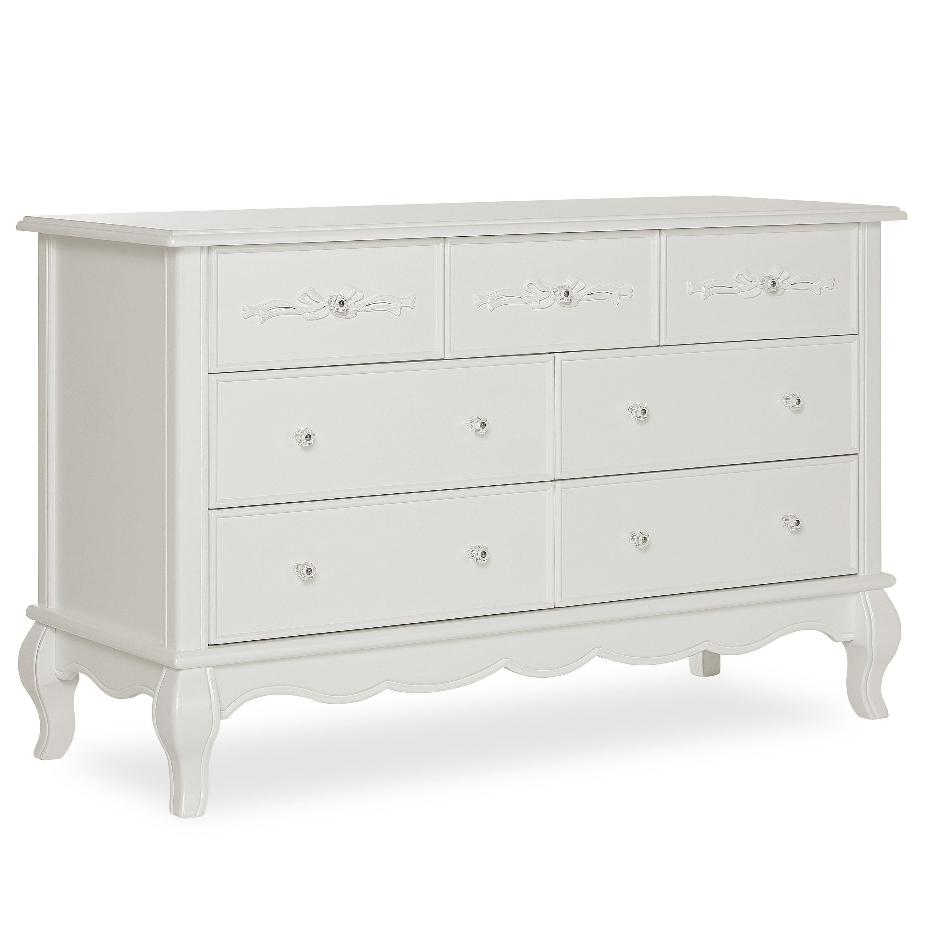 evolur dresser storm grey Aurora 7 Drawer Double length: Long