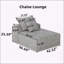 Canapé modulaire surdimensionné surdimensionné, canapé moelleux en tissu de chenille étincelant avec 2 coussins, canapé capitonné bricolage, aucun assemblage requis-1697699880