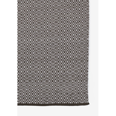 River Geometric Area Rug in Brown