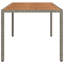 Oriska Rectangular Metal Outdoor Dining Table , cm W 90cm cm D-1648182649