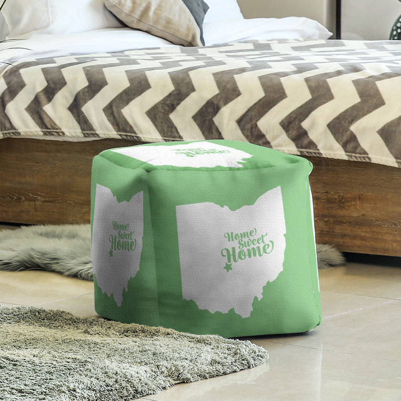 Repose-pieds à cubes columbus the home, Vert