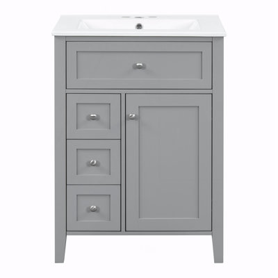 Meuble-lavabo de salle de bain avec lavabo