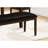Transitional 48" Rectangular Upholstered Seat - Brown Wood, Foam Filled Upholstery Bench In Color Solid Wood Base And For Various Rooms