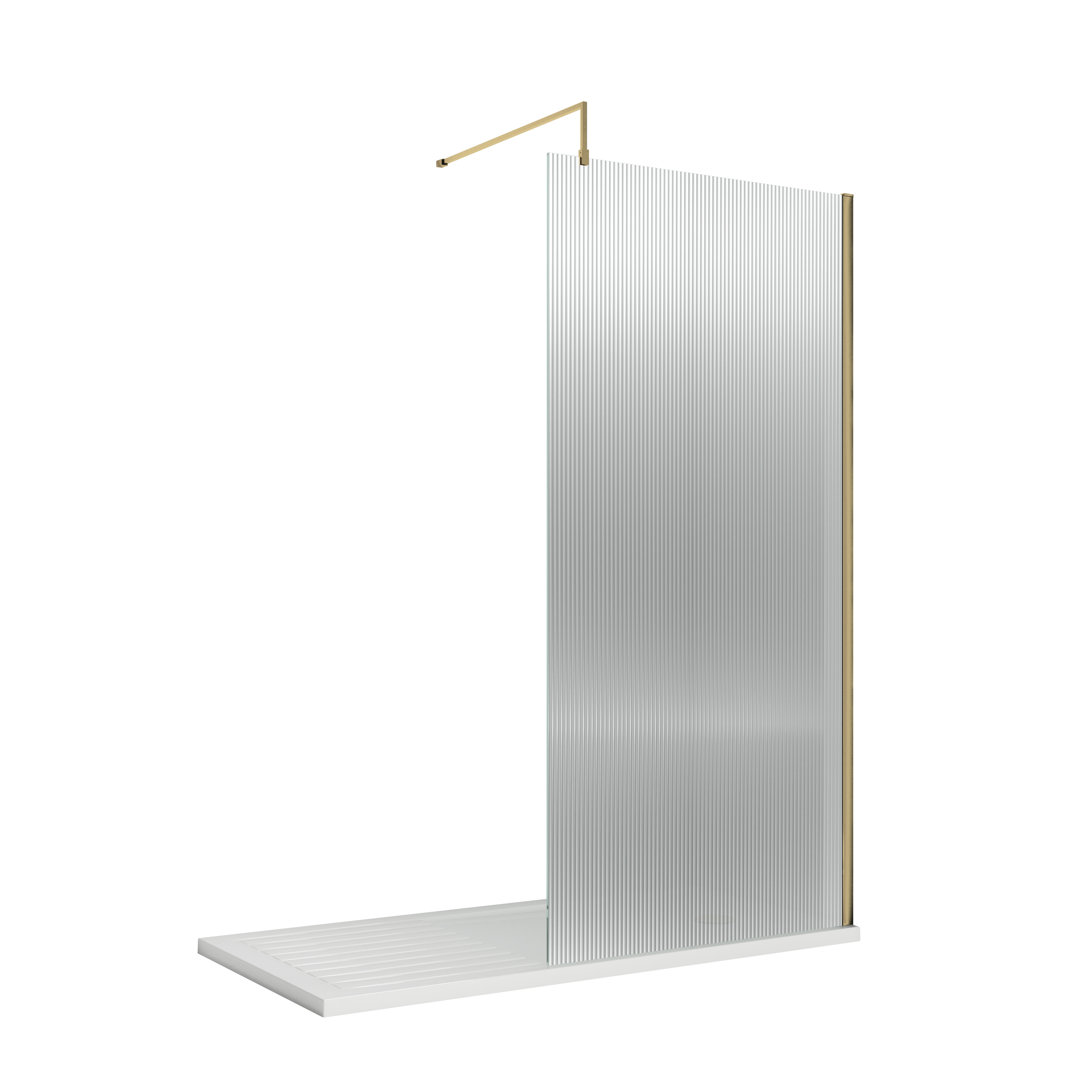 1850mm H Semi-Frameless Wet Room Glass Screens with Glass