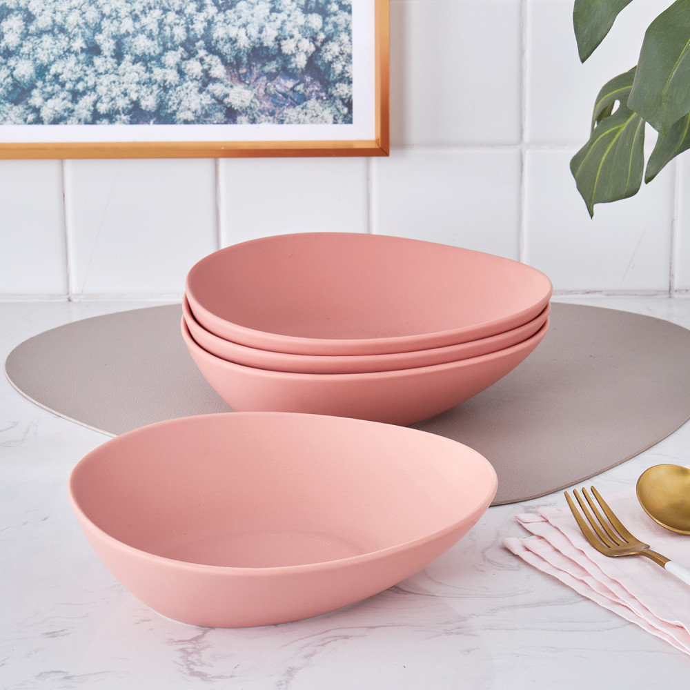 Delilah Porcelain Dessert Bowl, Terracotta