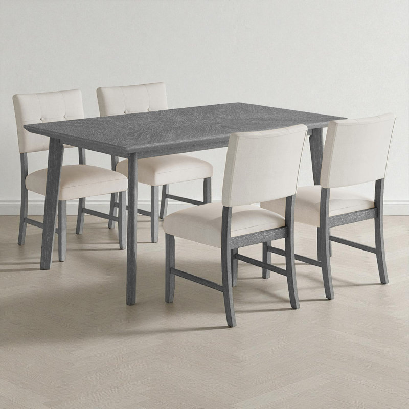 5 - Piece Dining Set, Gray