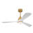Hot Sales 52 Inch Indoor Ceiling Fan With Dimmable LED Light 3 Solid Wood Blades Remote Control Reversible DC Motor-2140119581-2140119649-2140119652