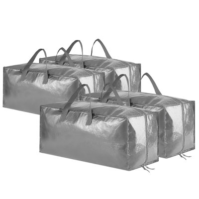Whitmor Set Of 6 Clear Zippered Hanging Garment Bags For Suits & Clothes