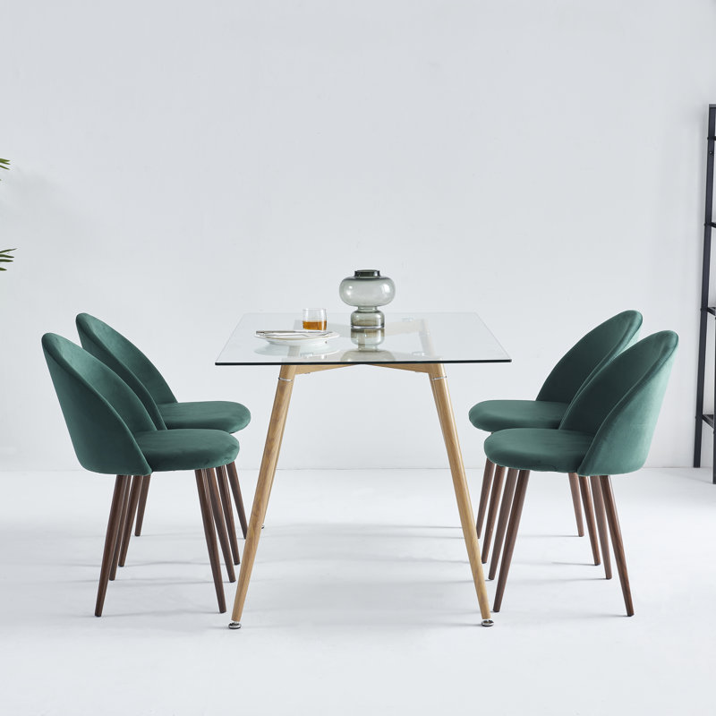 Ensemble repas pour 4 personnes Tillie, 5, Vert