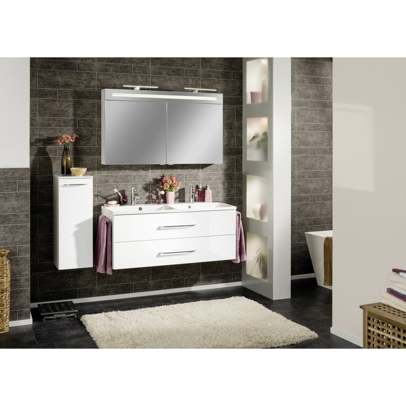 B.Clever Wall Bathroom Cabinet, White