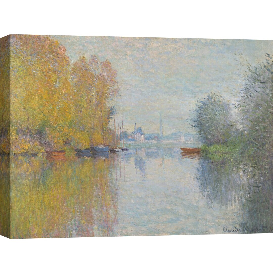 Leinwandbild Herbst auf der Seine, Argenteuil von Claude Monet