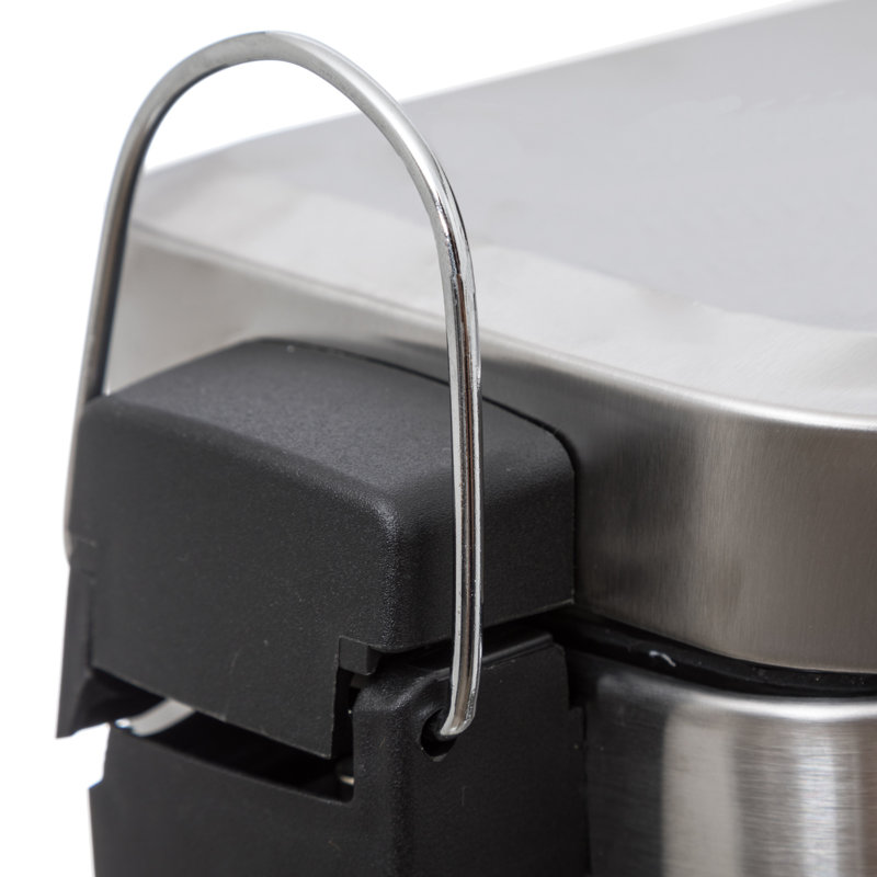 Krug 5 Litre Step On Trash Can, Stainless Steel