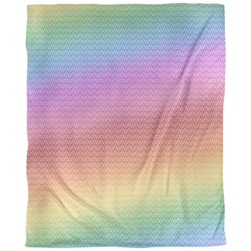 Housse de couette simple Katelyn Elizabeth, Housse de couette pour très grand lit, Polyester brossé, Bleu / Vert / Mauve