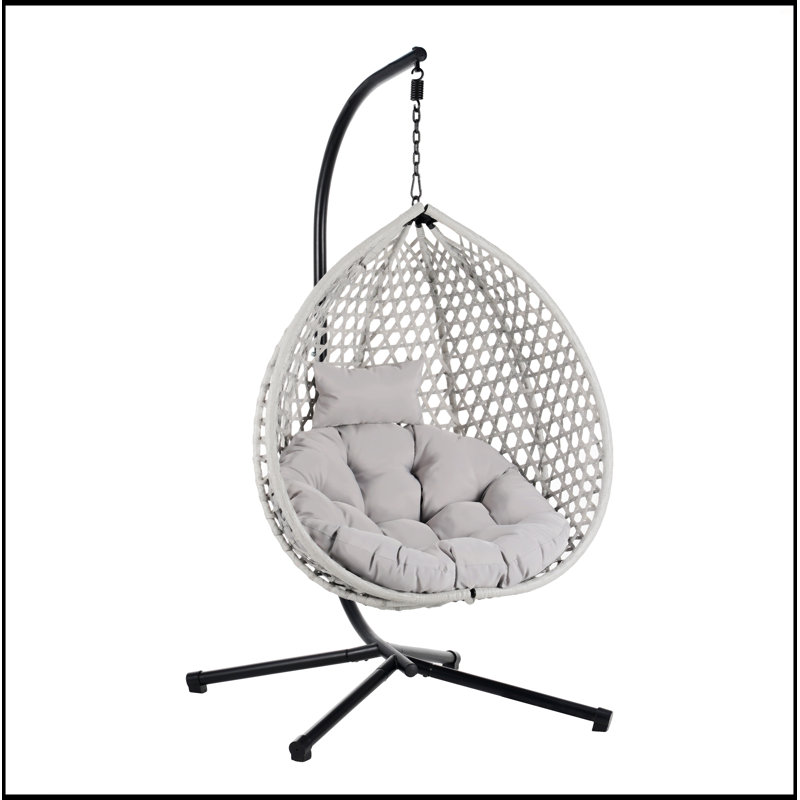 Fauteuil à œufs suspendu polyvalent, Gris, Gris