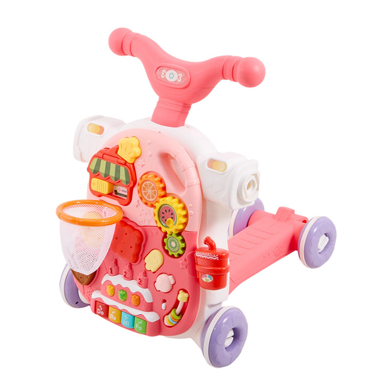 4 IN 1 Walker & Activity Table, Red
