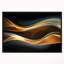 Corwin 3D Gold Waves en noir - impression abstraite-26668429-35124177