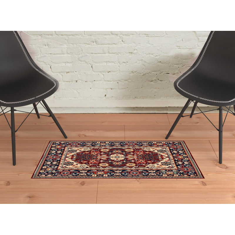 Oaklynn Performance Oriental Indoor Rug, Rectangle 2' x 3'