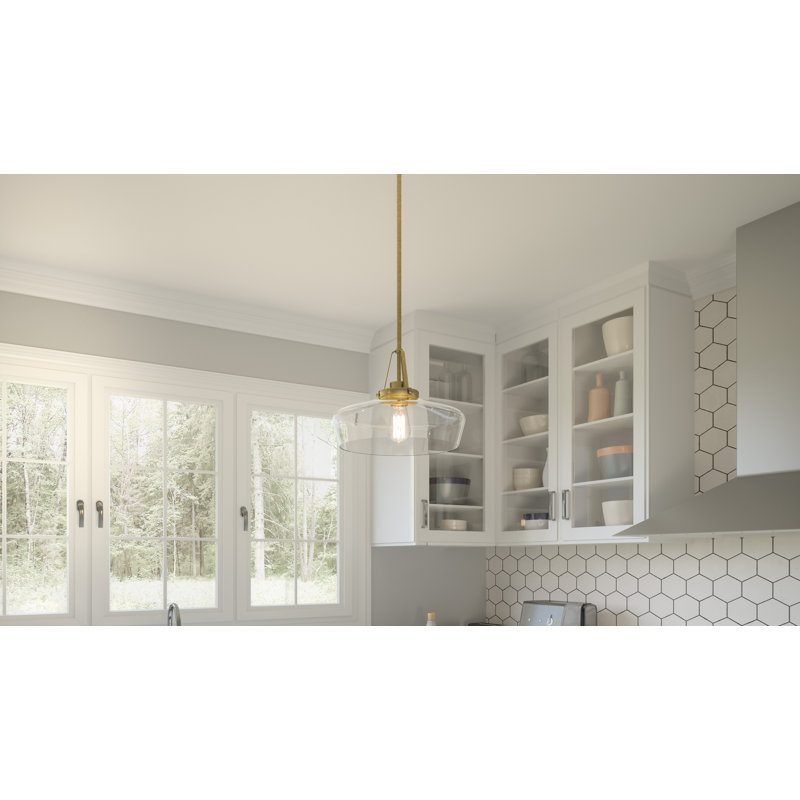 Almer 1 - Light Single Pendant, Aged Brass