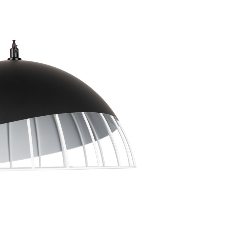 1 - Light Black / White / Golden Dome Pendant