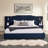 Upholstered Bed Frame, Platform Bed with Headboard-583865826-583865374